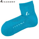 ネコポス LUCENT ルーセント ソックス 靴下 Ladies ソックス ターコイズ 抗菌防臭加工 インナー 下着 ウエア 22~25cm レディース テニス XLN2967