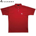 ネコポス LUCENT ルーセント ポロシャツ Uni ゲームシャツ 襟あり レッド 半袖 ショートスリーブ トップス ウエア アパレル 服 吸汗速乾 UVカッ...