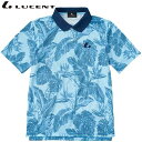 ネコポス ルーセント LUCENT ポロシャツ Uni ゲームシャツ ブルー ショートスリーブ 半袖 トップス ウエア アパレル 服 UVカット 吸汗速乾 メン...