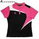 ネコポス LUCENT ルーセント ポロシャツ Ladies ゲームシャツ 襟あり ブラック 半袖 ショートスリーブ トップス ウエア アパレル 服 UVカット...