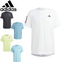 (Z)61 ネコポス アディダス adidas Tシャツ クラブ スリーストライプス テニス 半袖Tシャツ 半袖 ショートスリーブ トップス ウエア アパレル ...