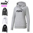 プーマ スポーツウエア レディース ESS ロゴ フーディースウェット PUMA 588712 長袖 フードパーカー スウエットジャケット 裏毛 ビッグプリント ジム フィットネス ランニング カジュアル マルチスポーツ トレーニングウエア