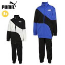 プーマ スポーツウエア キッズ・ジュニア POWER キャット ポリ トリコット トレーニングスーツ 上下セット PUMA 675812 長袖 ジャケット ロングパンツ ジャージ マルチスポーツ カジュアル アウトドア トレーニングウエア