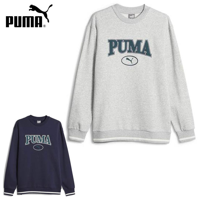 プーマ スポーツウエア メンズ SQUAD クルースウェット FL PUMA 678400 長袖シャツ トレーナー クラシックなカレッジスタイル 胸にプーマのブランドロゴ入り マルチスポーツ 普段使い カジュアル アウトドア トレーニングウエア