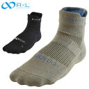 ☆ネコポス アールエルソックス スポーツアクセサリー メンズ レディース EVO-RM ランニングソックス MID RNS1003 R×L SOCKS 靴下 ズレにくく耐久性も向上 ラウンドタイプ ランニング ウォーキング 陸上 マルチスポーツ 男女兼用