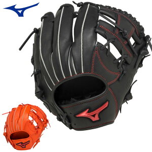 ミズノ ソフトボール用 グラブ ウィルドライブ レッド 内野手用 MIZUNO 1AJGS30503 サイズ8 ウェブ下部に補強紐を装着 ウェブ下親指指又部の革の破れを軽減 牛革