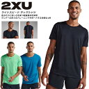 ☆ネコポス 2XU ツータイムズユー メンズ ライトスピード テックシャツ Tシャツ 半袖 ランニング トレーニング 吸汗速乾 軽量 超軽量 通気性 MR715...