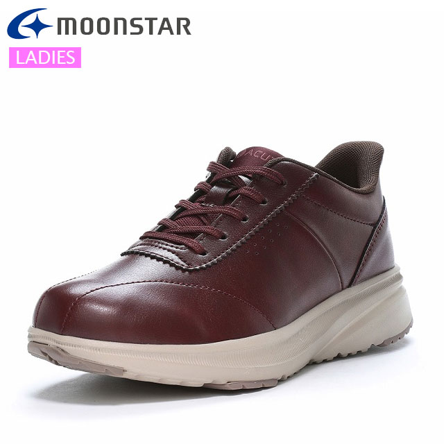 ムーンスター スニーカー レディース SPLT AML109 ワイン MOONSTAR 12323762 カジュアルスニーカー 4E..