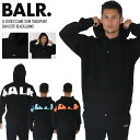 ☆ボーラー 日本限定 BALR. スウェット パーカー ボックスフィット フード付き ファッション ストリート ラグジュアリー リラックスフィット おしゃれ GAME DAY BOX FIT HOODIE B1261 1122 028 027 026 ブラック バックプリント あす楽 送料無料