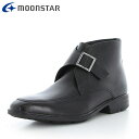 ムーンスター ビジネスシューズ メンズ SPH4616SN B ブラック MOONSTAR 42293426 ベルトモンクのブーツタイプ BIGサイズ 3E設計...