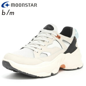 ムーンスター スニーカー メンズ レディース B/M B/M01チャグ サンド MOONSTAR 42700017 ストリートとスポーツのミックススタイル ベロ部とアッパーを一体化させた構造でスリッポン感覚 月旅行がテーマ 厚底シューズ デイリーシューズ カジュアルシューズ 男女兼用