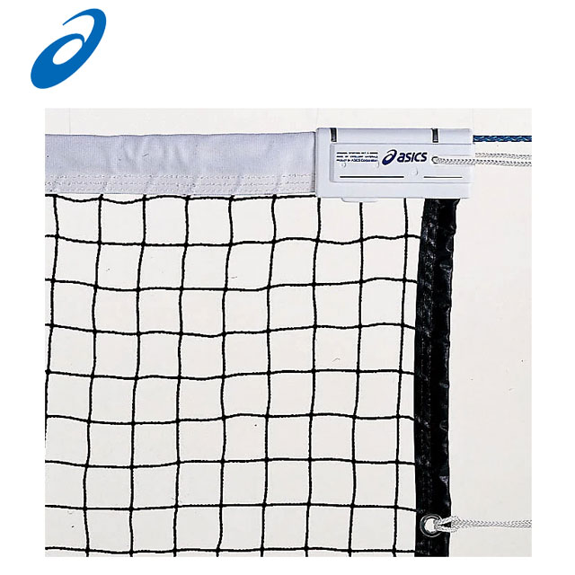 アシックス 備品 コート用品 硬式 テニスネット asics 3173A115 見通しが良く、コートが広く感じられる 結び目のない無結節ネット 約4.4kg 長...
