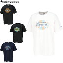 ネコポス コンバース CONVERSE Tシャツ プリントTシャツ 半袖 ショートスリーブ トップス ウエア アパレル 服 バスケットボールと文字をラインを活か...