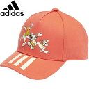 アディダス adidas キャップ 帽子 CAP ディズニー ミッキーマウス キャップ キッズ ジュニア 子供向けフリーサイズ カーブをつけたつば 後ろにスナッ...
