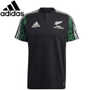 ネコポス アディダス adidas ポロシャツ マオリオールブラックス 半袖 ショートスリーブ トップス ウエア アパレル 服 レギュラーフィット 2つボタンの...