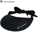 ルーセント LUCENT バイザー 帽子 Ladies サンバイザー ブラック レディース ワンポイントロゴ 小物 グッズ ウエアアクセサリー テニス XLE1...