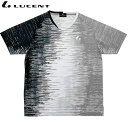 ネコポス ルーセント LUCENT Tシャツ Uni ゲームシャツ 襟なし ブラック×グレー 半袖 ショートスリーブ トップス ウエア アパレル 服 吸汗速乾 ...