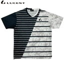 ネコポス ルーセント LUCENT Tシャツ Uni ゲームシャツ 襟なし ホワイト 半袖 ショートスリーブ トップス ウエア アパレル 服 吸汗速乾 メンズ ...