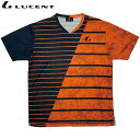 ネコポス ルーセント LUCENT Tシャツ Uni ゲームシャツ 襟なし オレンジ 半袖 ショートスリーブ トップス ウエア アパレル 服 吸汗速乾 メンズ ...