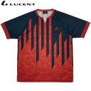 ネコポス ルーセント LUCENT Tシャツ Uni ゲームシャツ 襟なし レッド 半袖 ショートスリーブ トップス ウエア アパレル 服 吸汗速乾 メンズ レ...