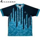 ネコポス ルーセント LUCENT Tシャツ Uni ゲームシャツ 襟なし ブルー 半袖 ショートスリーブ トップス ウエア アパレル 服 吸汗速乾 メンズ レ...
