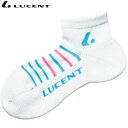 ネコポス ルーセント LUCENT ソックス 靴下 Men's ソックス ショート ホワイト×ターコイズ インナー 下着 ウエア 抗菌防臭加工 メンズ テニス ...