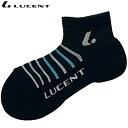 ネコポス ルーセント LUCENT ソックス 靴下 Men's ソックス ショート ブラック インナー 下着 ウエア 抗菌防臭加工 メンズ テニス XLN305...