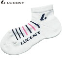 ネコポス ルーセント LUCENT ソックス 靴下 Ladies ソックス ショート ホワイト×ネイビー インナー 下着 ウエア 抗菌防臭加工 レディース テニ...