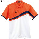 ネコポス ルーセント LUCENT ポロシャツ Uni ゲームシャツ オレンジ 半袖 ショートスリーブ トップス ウエア アパレル 服 UVカット 吸汗速乾 メ...