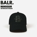 ☆ボーラー BALR. キャップ 帽子 デザイン 刺繍 MONOGRAM COTTON CAP JET BLACK ファッション ブラック B6110.1066...