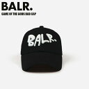 ☆ボーラー BALR. キャップ 帽子 デザイン 刺繍 カーブ GAME OF THE GODS DAD CAP JET BLACK ファッション ブラック B...