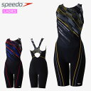 スピード 水泳 水着 レディース デジコースロープルースンニースキン speedo SFW12402 スイムウエア オールインワン水着 ゆったりしたフィット感 縦横4方向に伸びる優れたストレッチ性 縫い込み式のカップ付き 膝上までの4分丈 ジム フィットネス プール トレーニング(4)