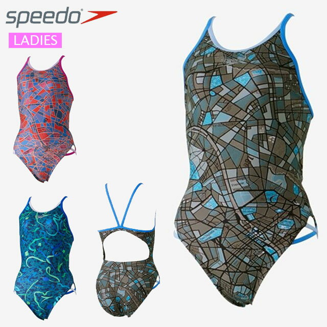 スピード 水泳 ウエア レディース ファンピースエムクロスレッグターンズスーツ speedo STW02355 スイムウエア ワンピース水着 透けにくい厚みと柔らかな風合い 肩ストラップはほどよい厚みのダブル仕様 ジム フィットネス トレーニング水着 プール