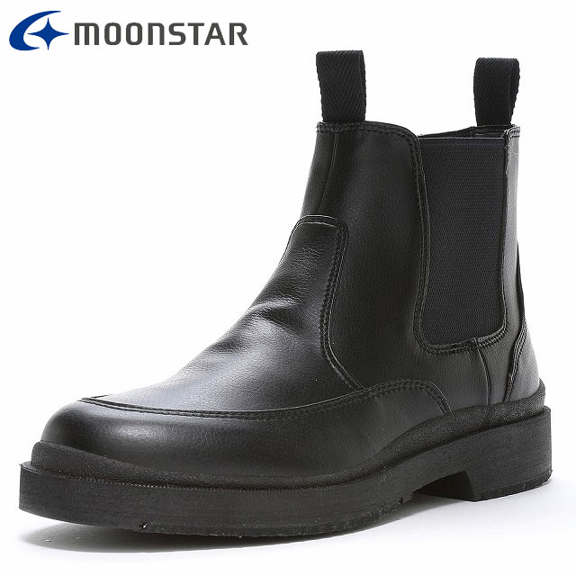 楽天IMOTO　SPORTSムーンスター ブーツ メンズ SPH7331CSR ブラック MOONSTAR 42200546 ワークテイストのサイドゴアブーツ 雪寒地向け高機能 高い防水性と湿気を逃がす透湿性を両立した機能素材 防水設計 お出かけ デイリー カジュアルシューズ