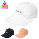 ルコック スポーツアクセサリー レディース コットンツイルキャップ 庇9cmモデル le coq sportif QMCXJC14 帽子 ナチュラルな印象のコッ...