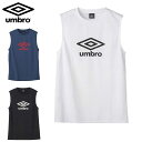 ネコポス アンブロ スポーツウエア メンズ レディース ノースリーブプラシャツ UMBRO UUUXJA66 タンクトップ 吸汗速乾機能に優れたシャツ素材 シン...