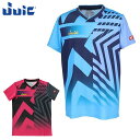 ネコポス ジュウイック 卓球 メンズ レディース JUIC フォルムS ゲームシャツ 5680 半袖 JTTA公認ユニフォーム 軽量素材 吸収速乾 襟なし 部活...