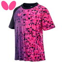 (Z)12 ネコポス バタフライ Butterfly シャツ ルイカラ・Tシャツ 半袖 ショートスリーブ トップス ウエア 吸水速乾 伸縮メンズ レディース ユ...