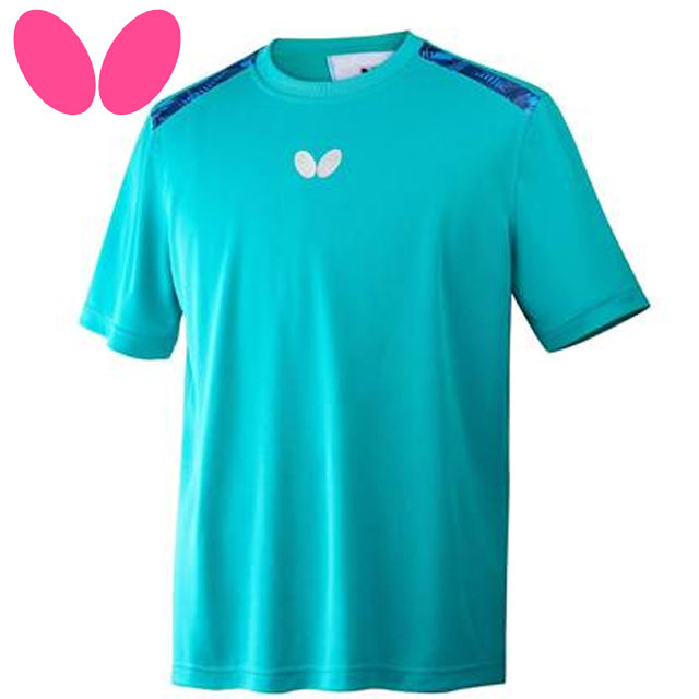 (Z)12 ネコポス バタフライ Butterfly シャツ ミティア・Tシャツ 半袖 ショートスリーブ トップス ウエア 吸水速乾 伸縮メンズ レディース ユニセックス 卓球 テーブルテニス 45910