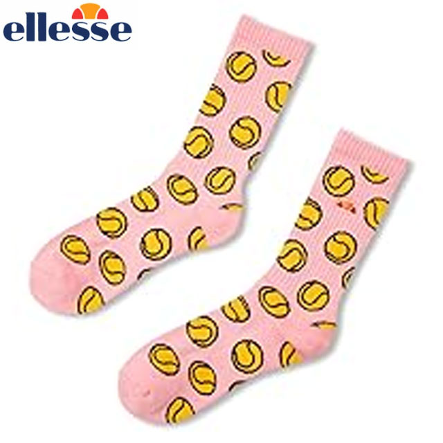 (Z)34 ネコポス エレッセ 靴下 ソックス EHA00104 ellesse Tennisball Socks テニス ユニセックス