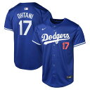 ☆ ナイキ NIKE ドジャース 大谷翔平 ユニフォーム キッズ ジュニア リミテッドジャージ オルタネイト ブルー ネーム入り 胸番号 名前入り 背番号入り ...