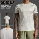 ☆ネコポス 2XU ツータイムズユー メンズ エアロ Tシャツ Aero Tee 半袖 ランニング ウェア 軽量 通気性 ドライ 快適 MR6557A CARM...