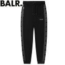 ☆ボーラー 日本限定 BALR. スウェットパンツ スリム ブラック Q-SERIES SLIM CLASSIC SWEATPANTS ファッション アパレル カジュアルウエア B1411 1088 両サイドにBALR.のラインロゴ ジェットブラック トレーニングパンツ