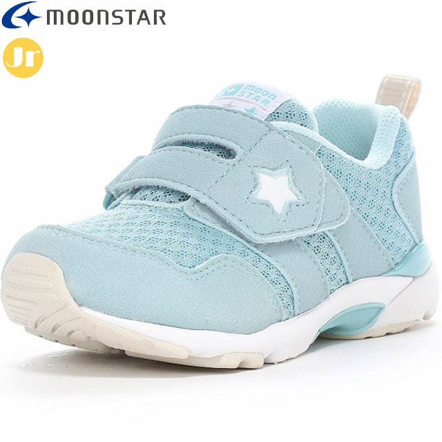 ムーンスター MOONSTAR キッズシューズ ジュニア キッズ CARROT MS C2259 グリーン 機能性子ども靴ブラ..