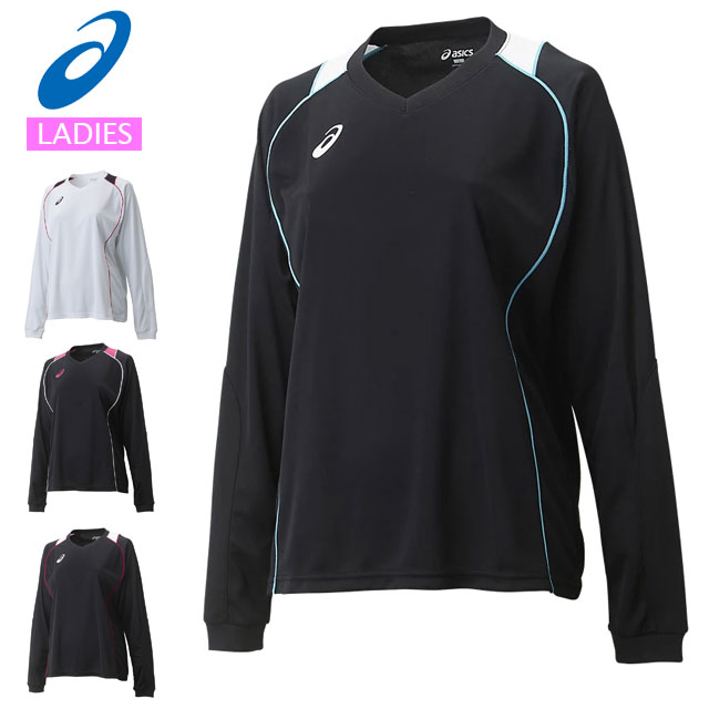 (☆)32 ネコポス アシックス スポーツウエア レディース W'S プラシャツLS XW6419 asics 長袖シャツ プ..