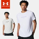 ☆ネコポス アンダーアーマー メンズ Tシャツ 半袖 丸首 カリー テック ロゴ ショートスリーブ ルーズ ステフィン・カリーコレクション 吸汗速乾 伸縮性 ドライ 防臭 首元リブ仕様 バスケットボール トレーニング ランニング ジム フィットネス 6001284