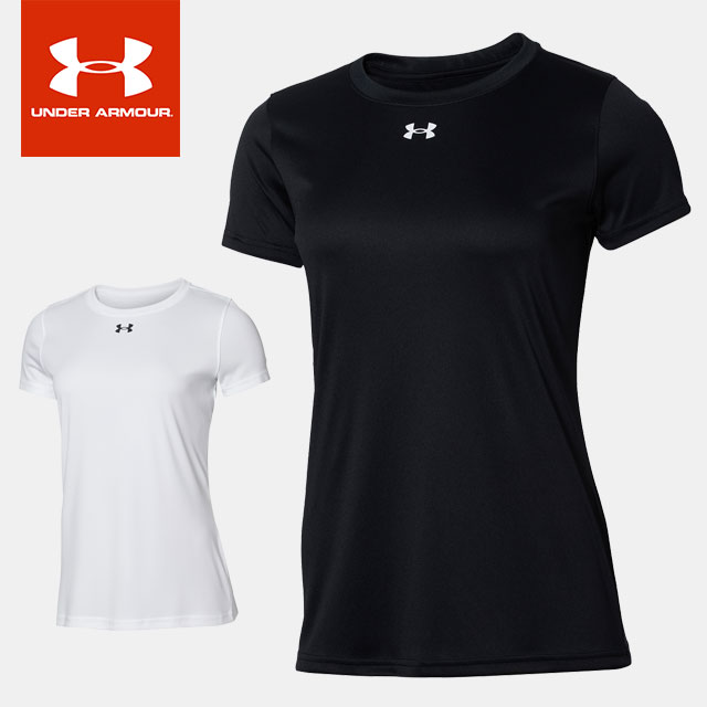 ☆ネコポス アンダーアーマー レディース Tシャツ 半袖 丸首 UA チーム ショートスリーブ シャツ TEAM S..