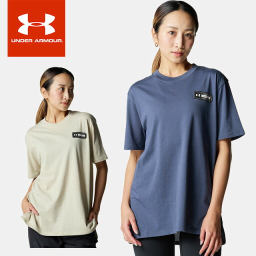 ☆ネコポス アンダーアーマー レディース Tシャツ 半袖 丸首 UA ライブ オーバーサイズ グラフィック ショートスリーブ ルーズ コットン やや厚手 吸汗速乾 トレーニング ジム フィットネス ランニング 6001376 ☆ネコポス アンダーアーマー レディース Tシャツ 半袖 丸首 UA ライブ オーバーサイズ グラフィック ショートスリーブ ルーズ コットン やや厚手 吸汗速乾 トレーニング ジム フィットネス ランニング 6001376