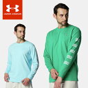 ★ネコポス アンダーアーマー クリアランス メンズ Tシャツ 長袖 丸首 ロンティー UA ヘビーウエイト グラフィック ロングスリーブ ルーズ コットン やや...