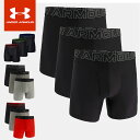 ☆アンダーアーマー メンズ 下着 パンツ UA パフォーマンステック 6インチ アンダーウェア 3枚セット フィッティド 吸汗速乾 抗菌防臭 ストレッチ 通気性...